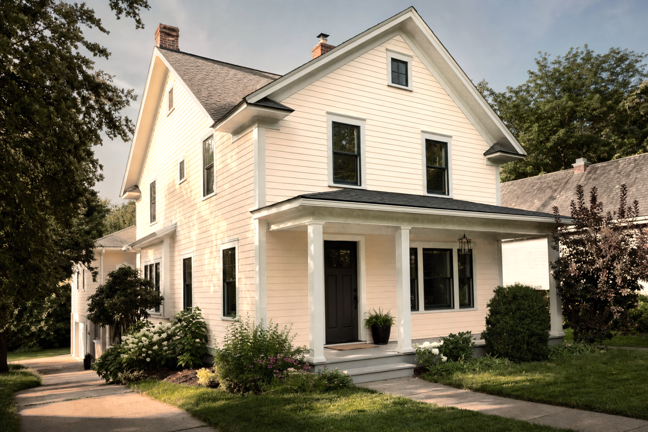 Painted Sand by Benjamin Moore on exterior