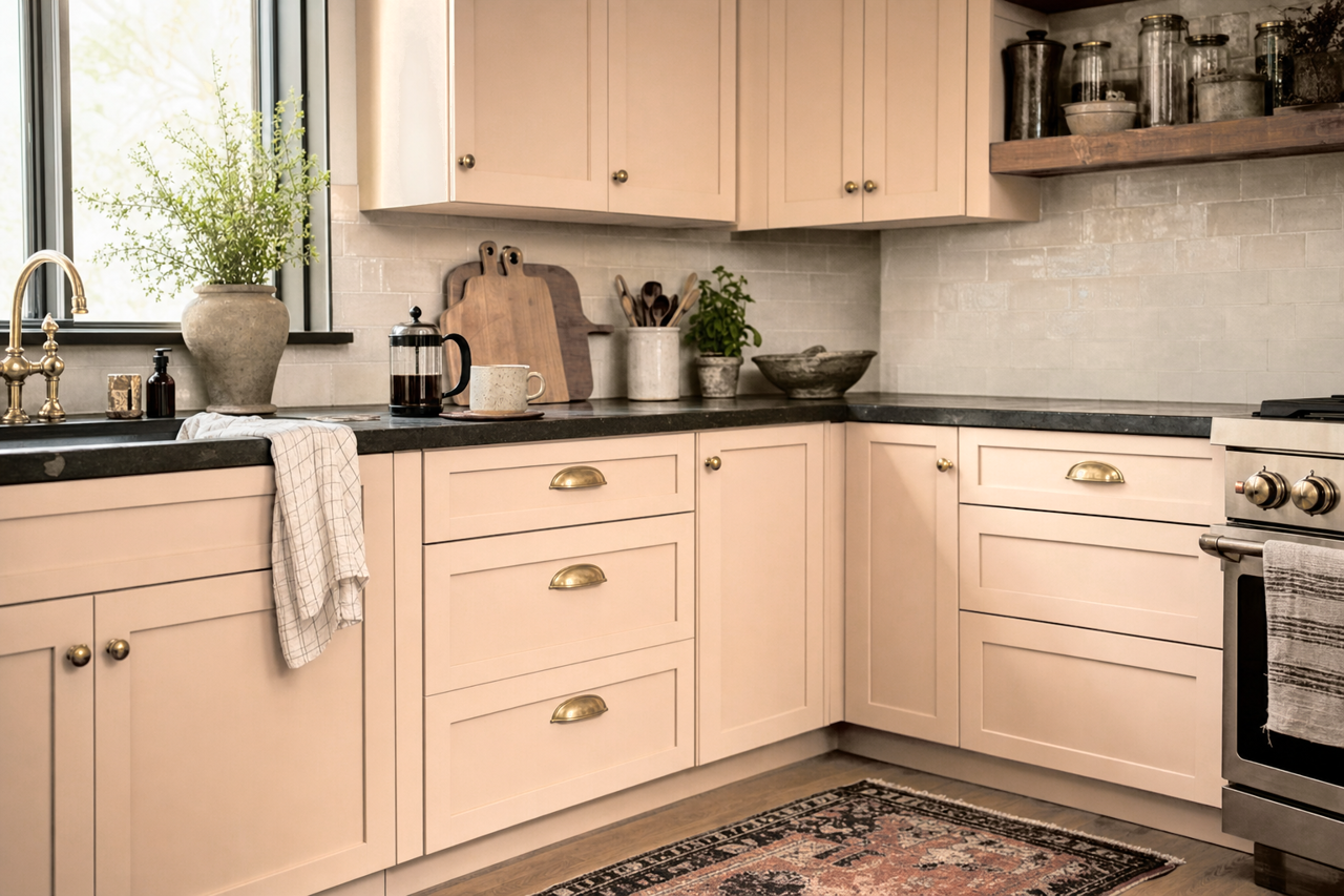 Shorewood by Benjamin Moore on cabinets