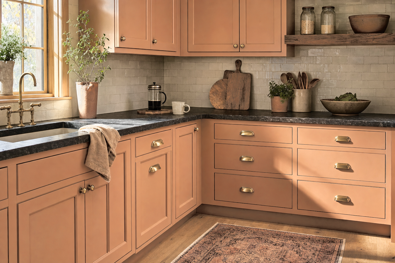 Mountain by Benjamin Moore on cabinets