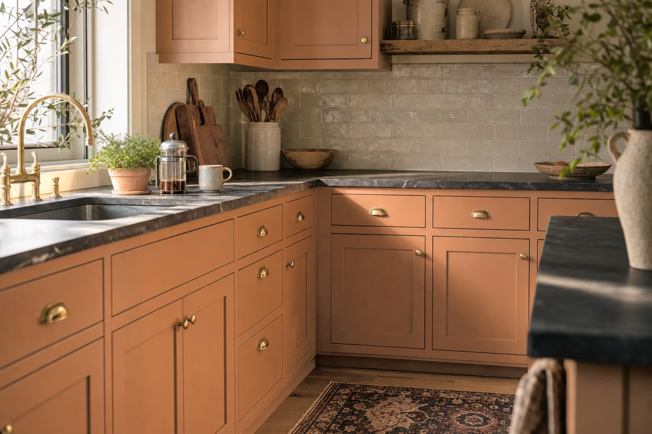 Cappuccino by Benjamin Moore on cabinets