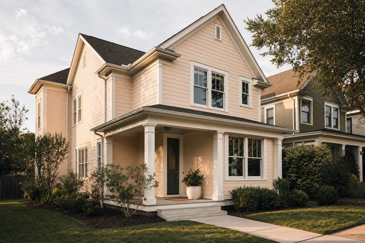 Dusty Trail by Benjamin Moore on exterior