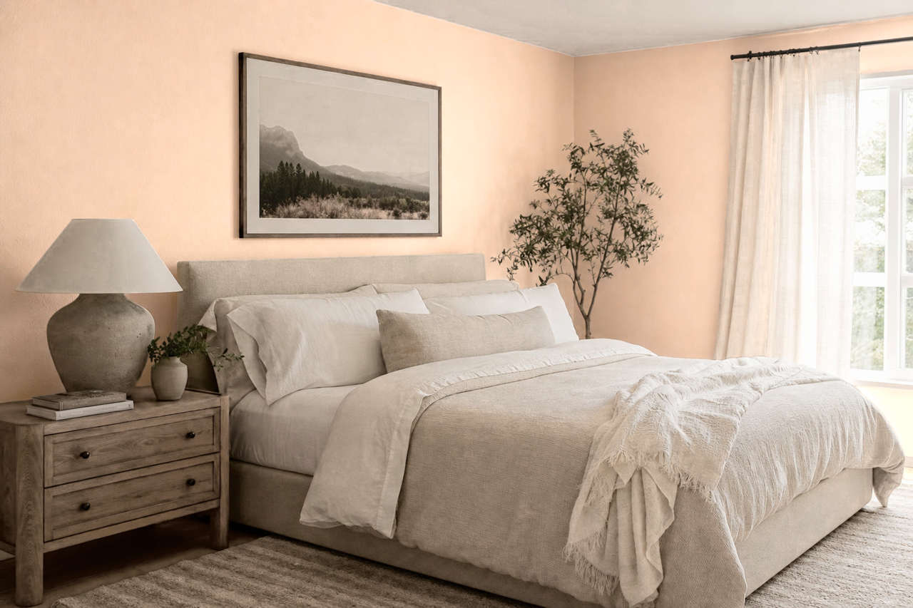 Basking Ridge Beige by Benjamin Moore on interiors