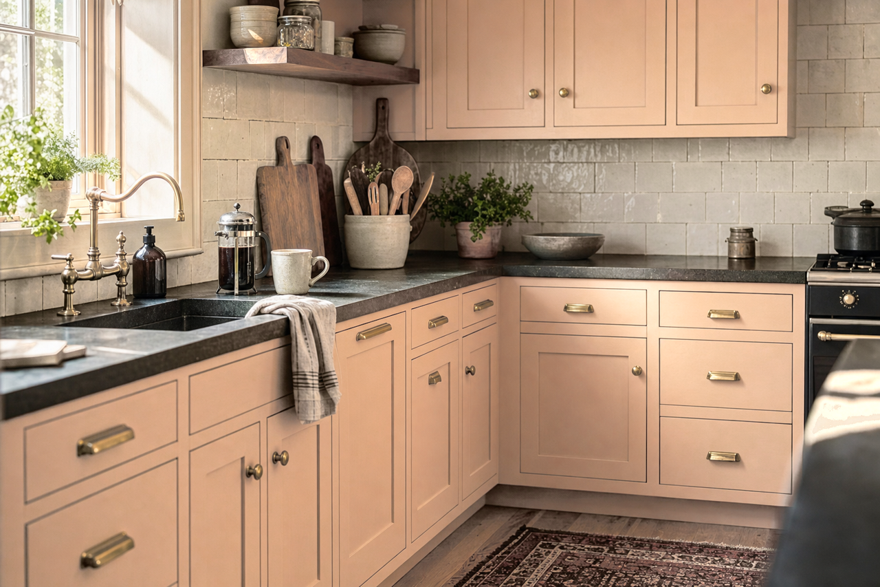 Deer by Benjamin Moore on cabinets