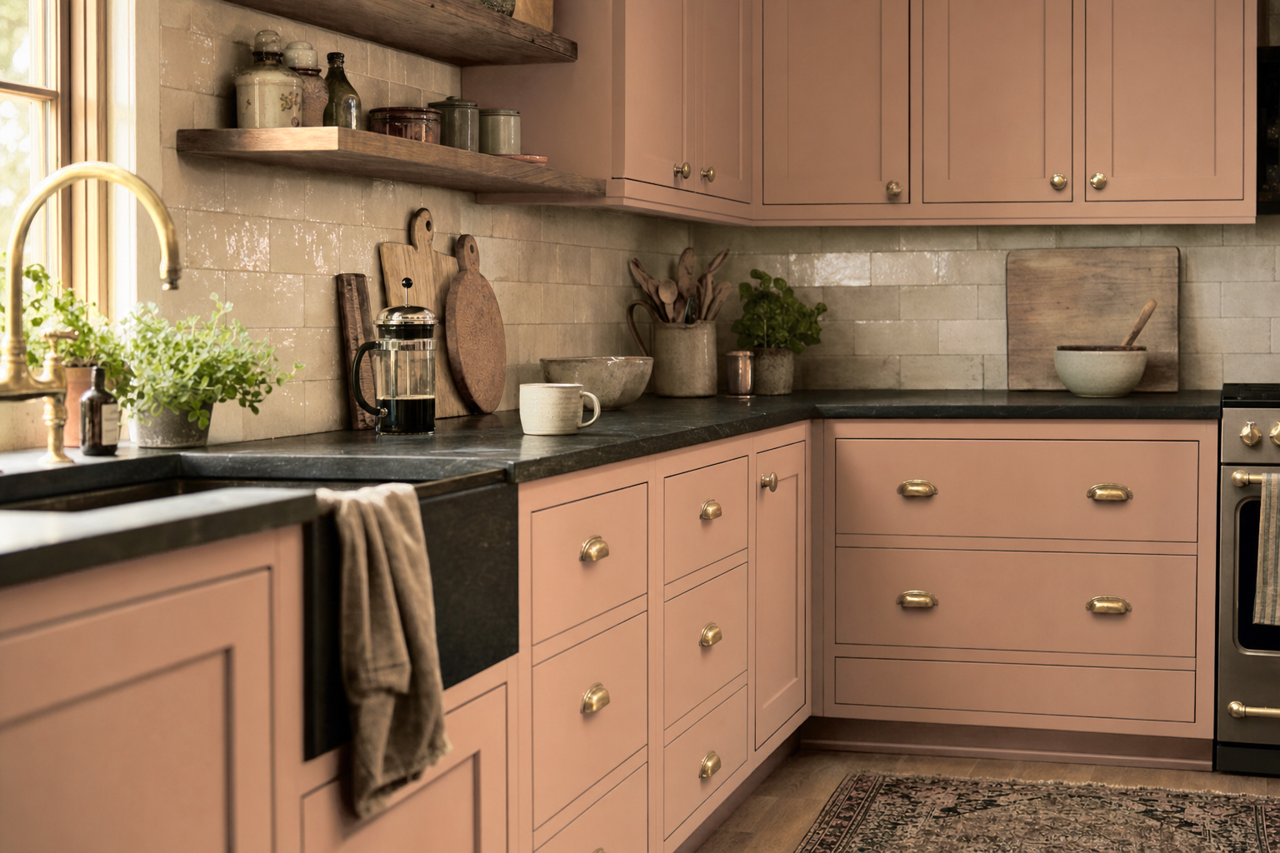 Chadwick Brown by Benjamin Moore on cabinets