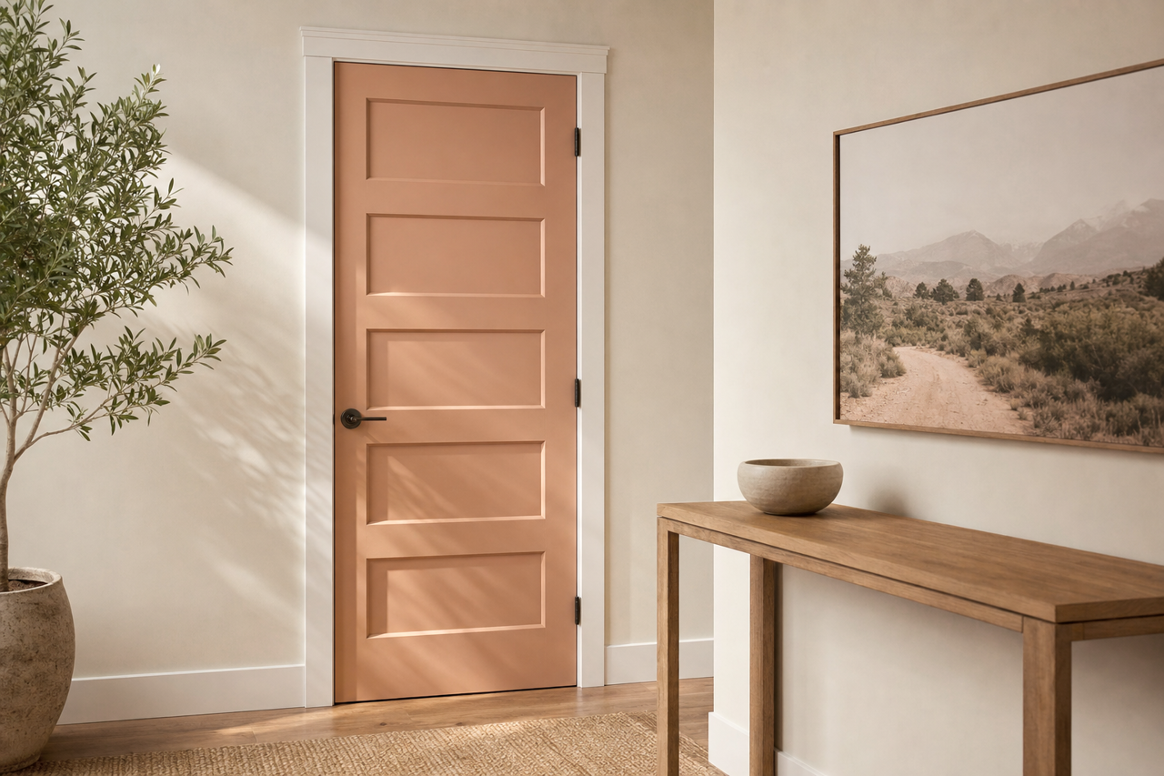 Chadwick Brown by Benjamin Moore on interior-doors