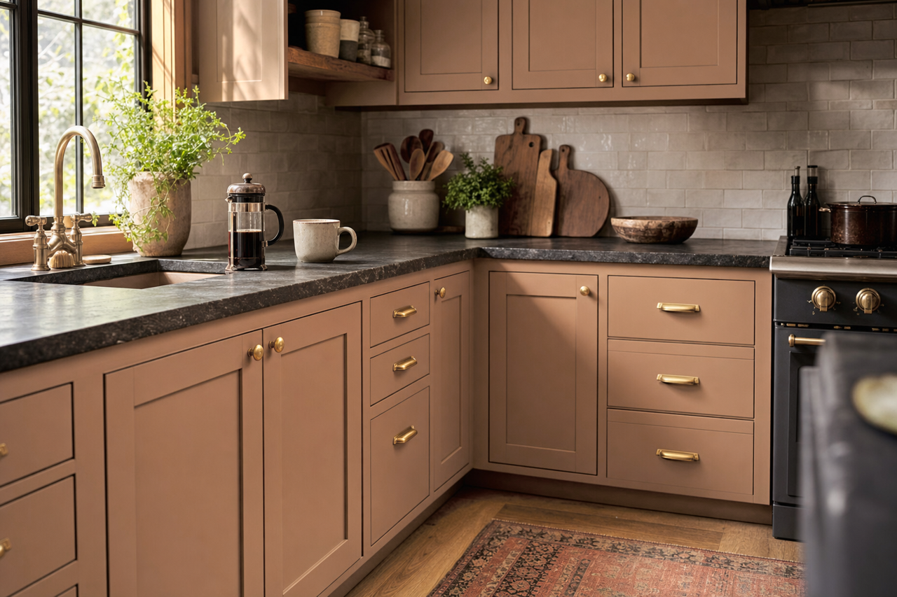Wooded by Benjamin Moore on cabinets