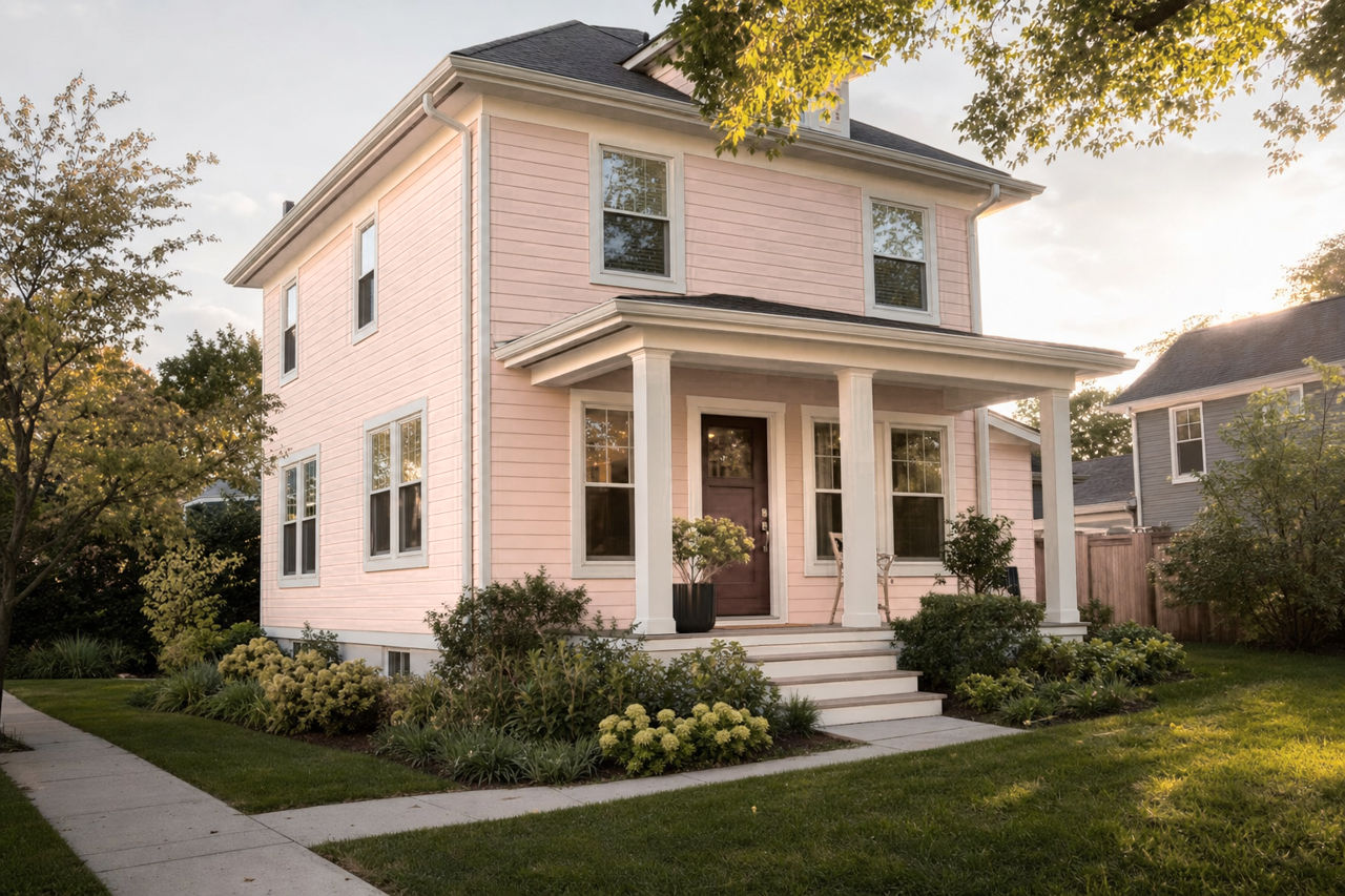 Milk by Benjamin Moore on exterior