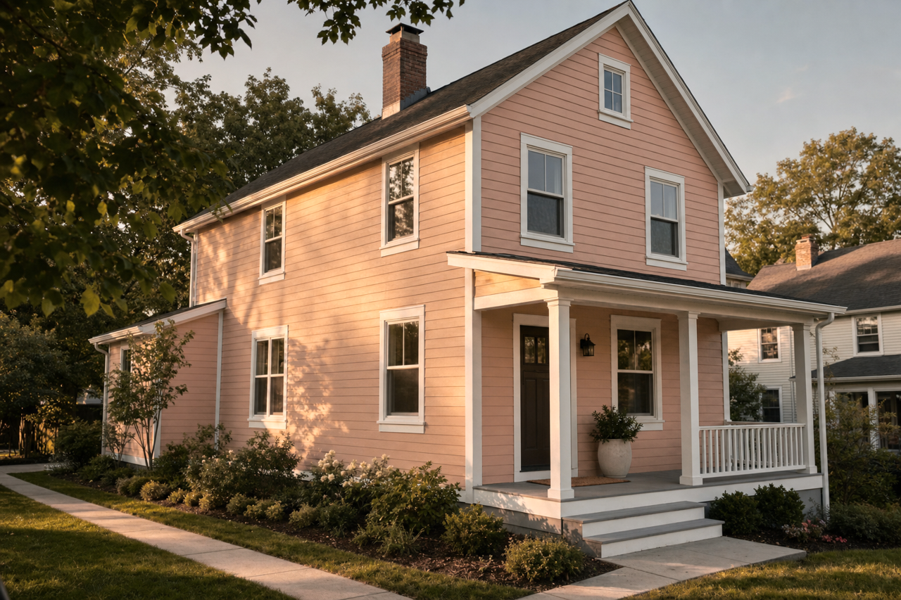 Wilderness Cabin by Benjamin Moore on exterior
