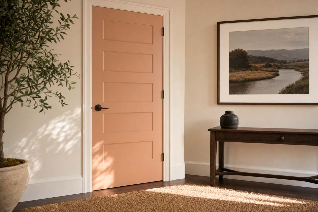 Wilderness Cabin by Benjamin Moore on interior-doors