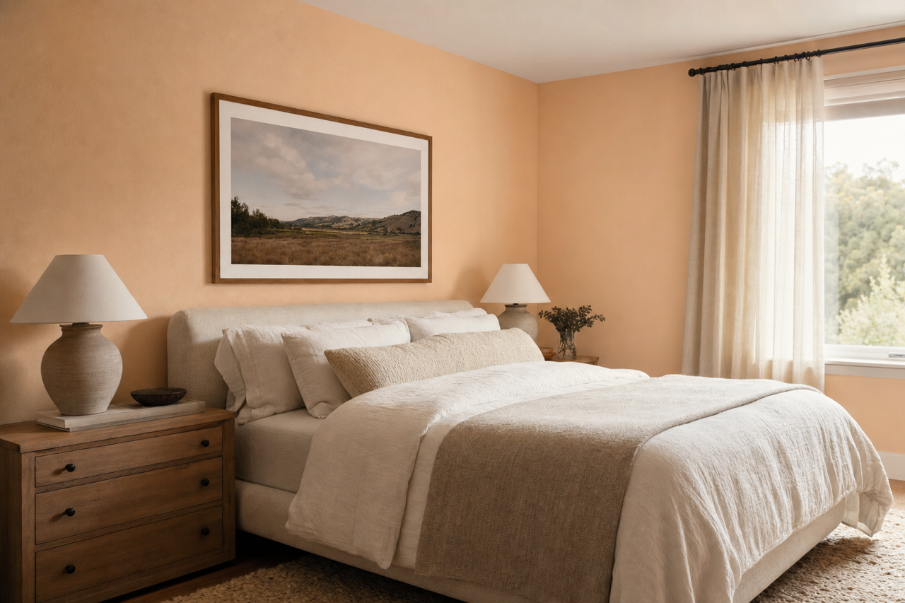 Bashful by Benjamin Moore on interiors