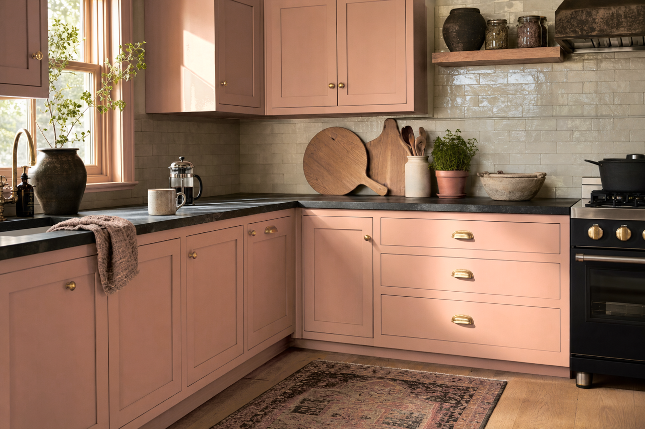 Lake House by Benjamin Moore on cabinets