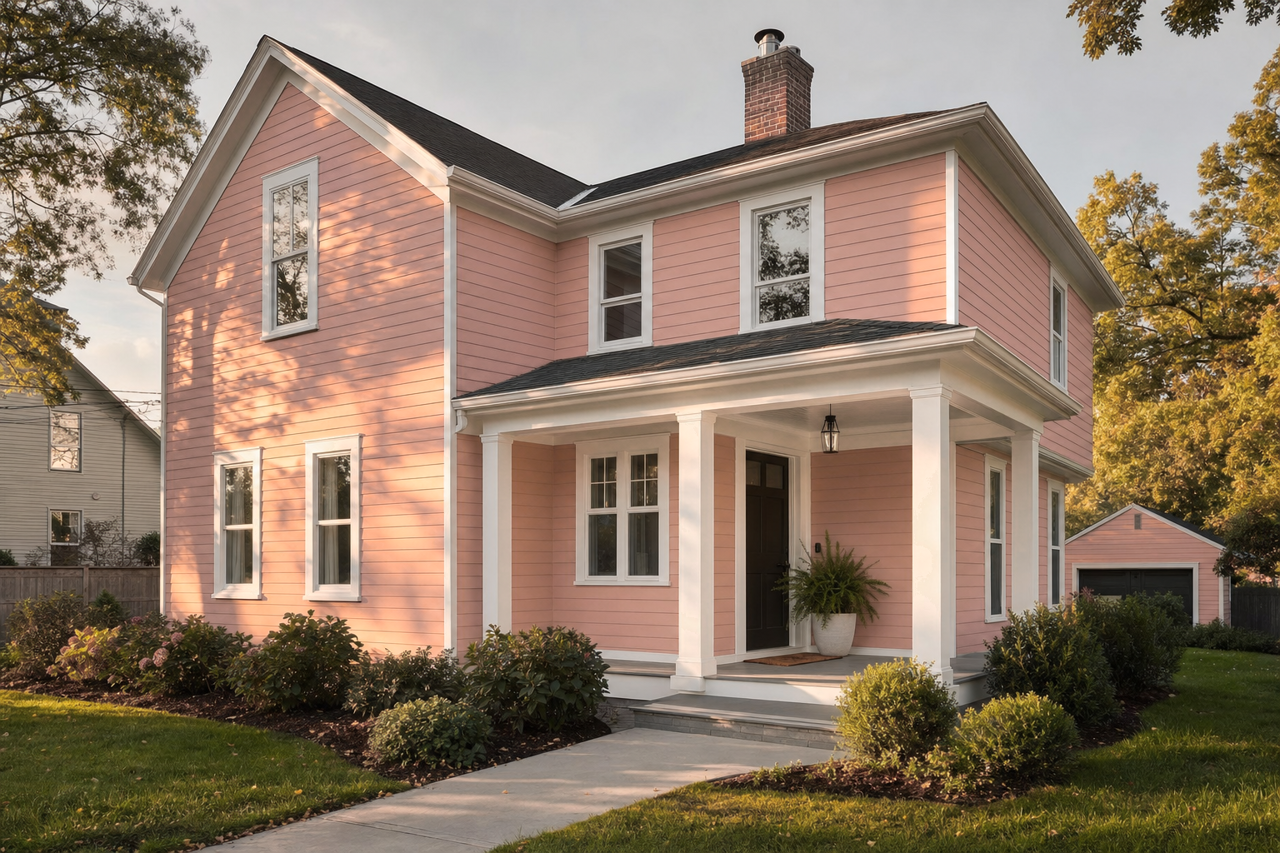 Lake House by Benjamin Moore on exterior