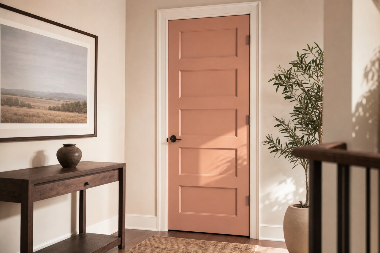 Lake House by Benjamin Moore on interior-doors