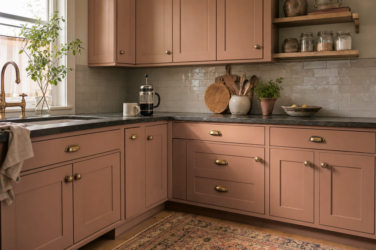 Mountain by Benjamin Moore on cabinets