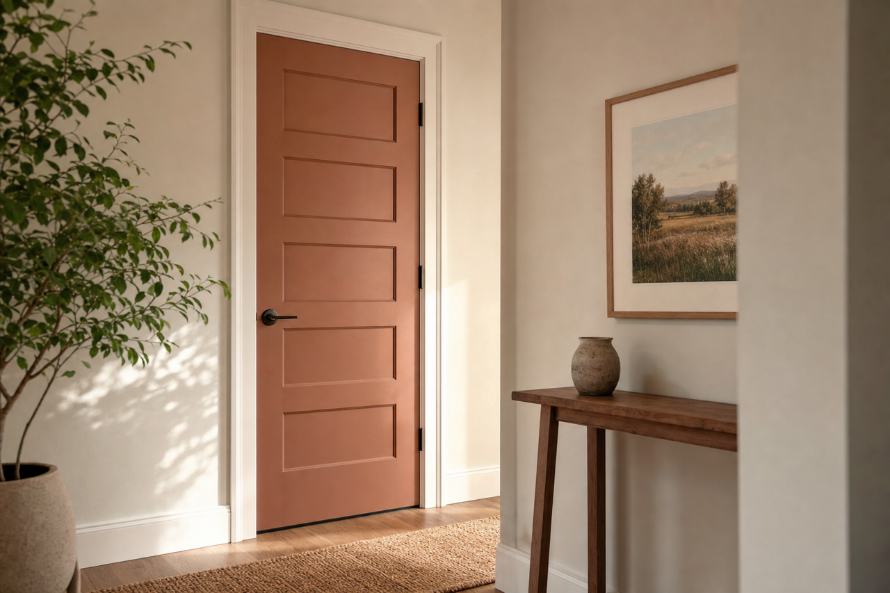 Mountain by Benjamin Moore on interior-doors