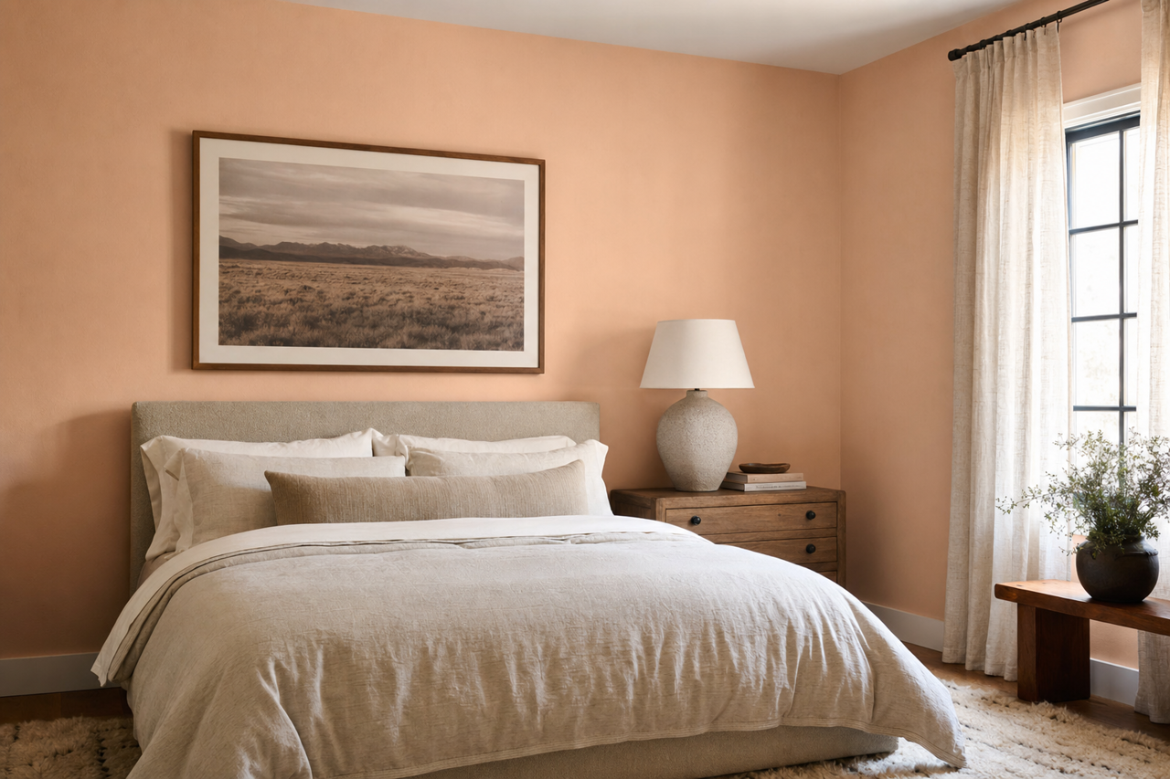 Rose by Benjamin Moore on interiors