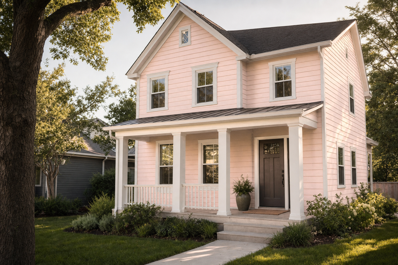Pale by Benjamin Moore on exterior
