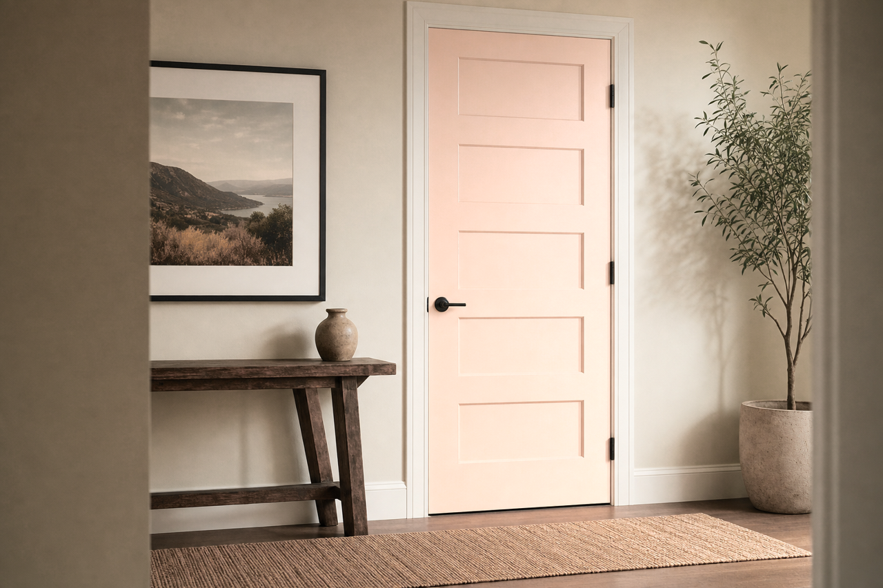 Pale by Benjamin Moore on interior-doors