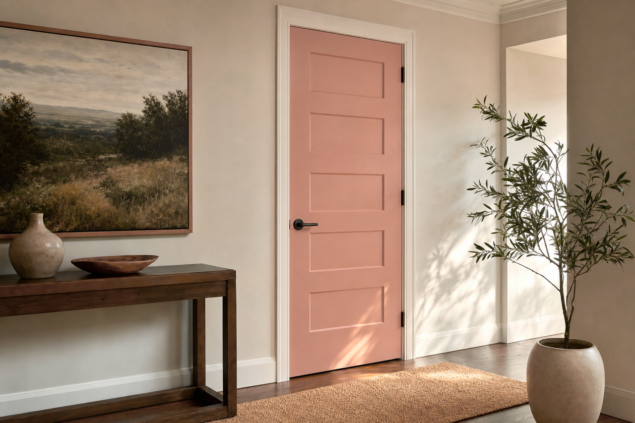 Rosedale by Benjamin Moore on interior-doors