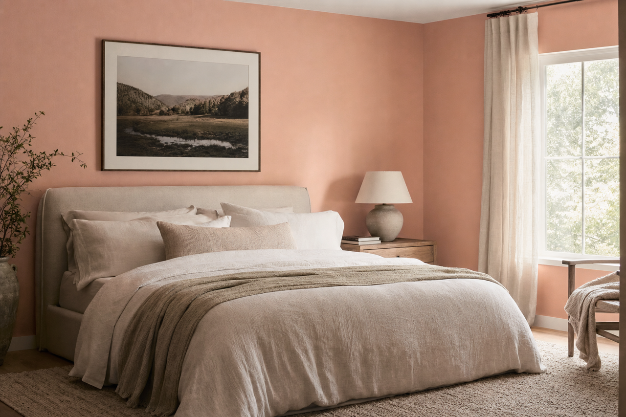 Rosedale by Benjamin Moore on interiors