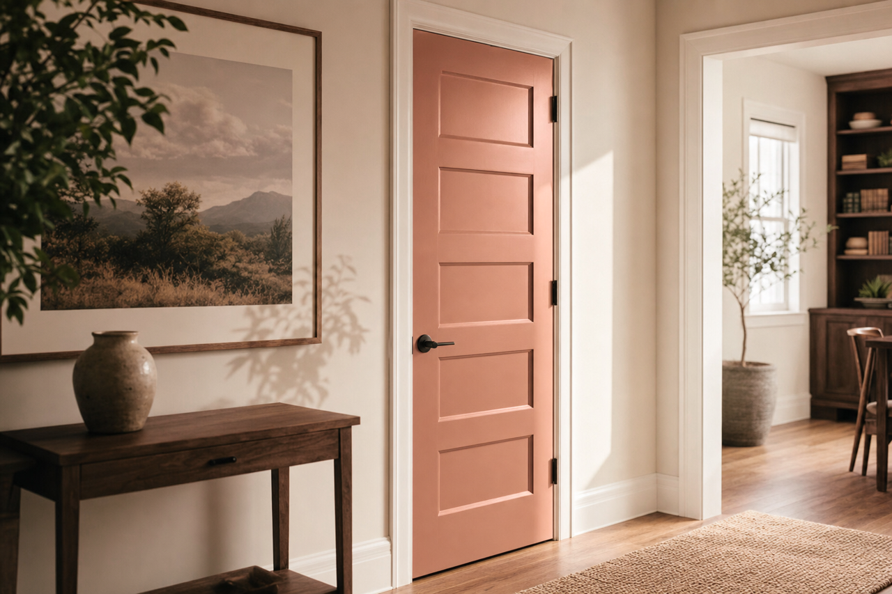 Foxy Brown by Benjamin Moore on interior-doors