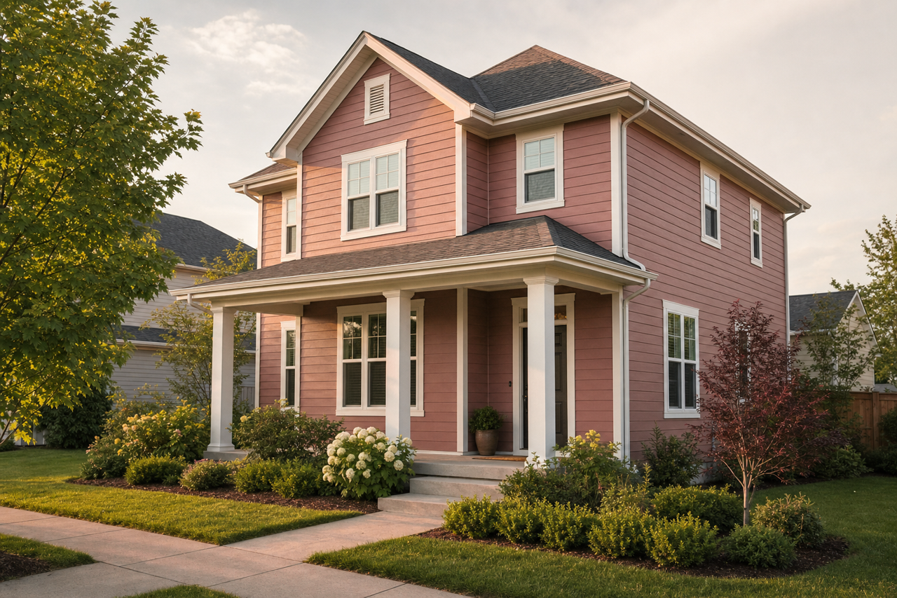 Drenched Sienna by Benjamin Moore on exterior