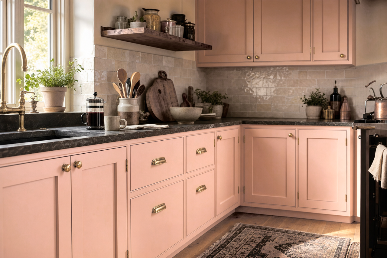 Ciao Bella by Benjamin Moore on cabinets