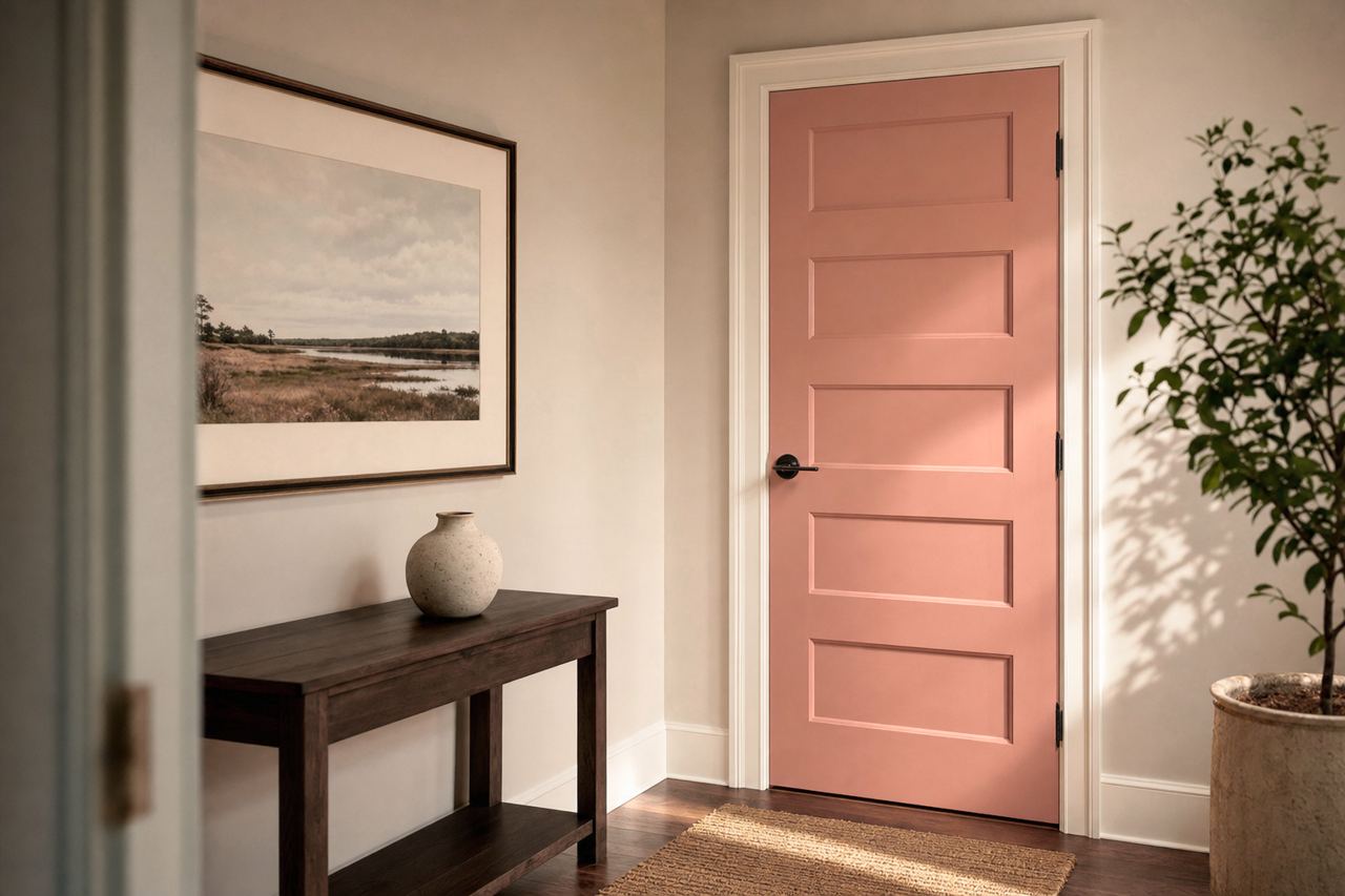 Palmetto by Benjamin Moore on interior-doors