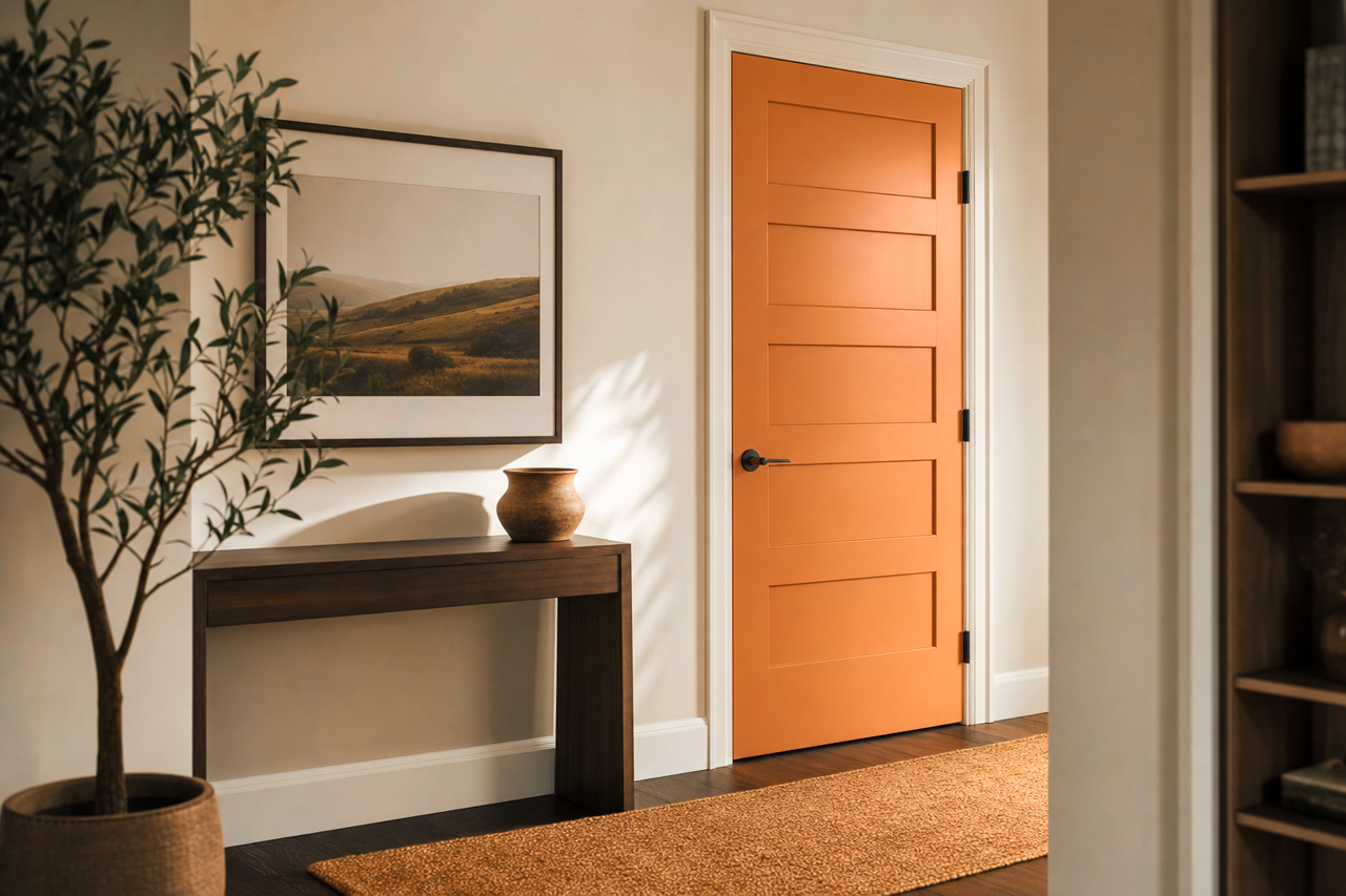 Cornucopia by Benjamin Moore on interior-doors