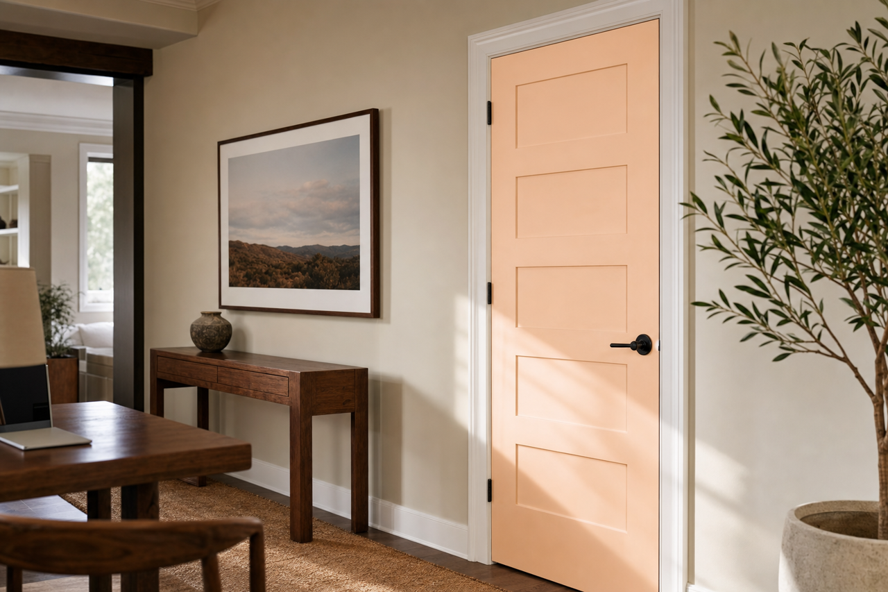 Love &amp by Benjamin Moore on interior-doors