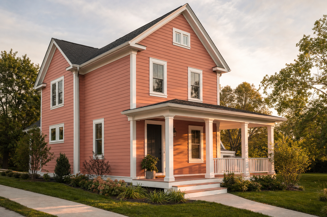Patina by Benjamin Moore on exterior