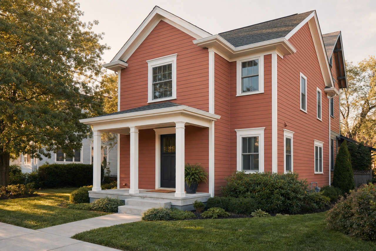 Burnt by Benjamin Moore on exterior