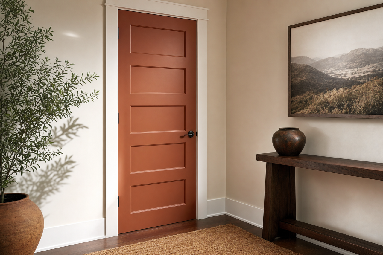 Pumice by Benjamin Moore on interior-doors