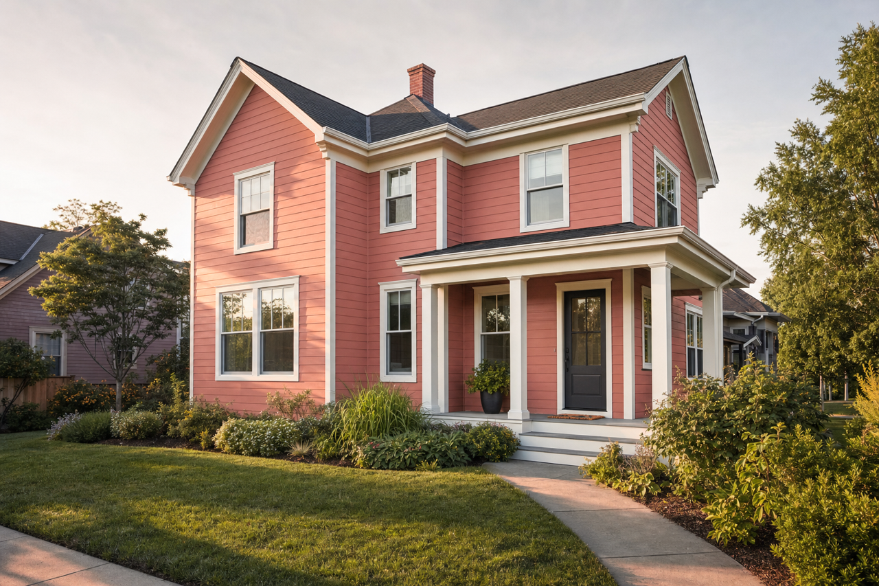 Spiced by Benjamin Moore on exterior