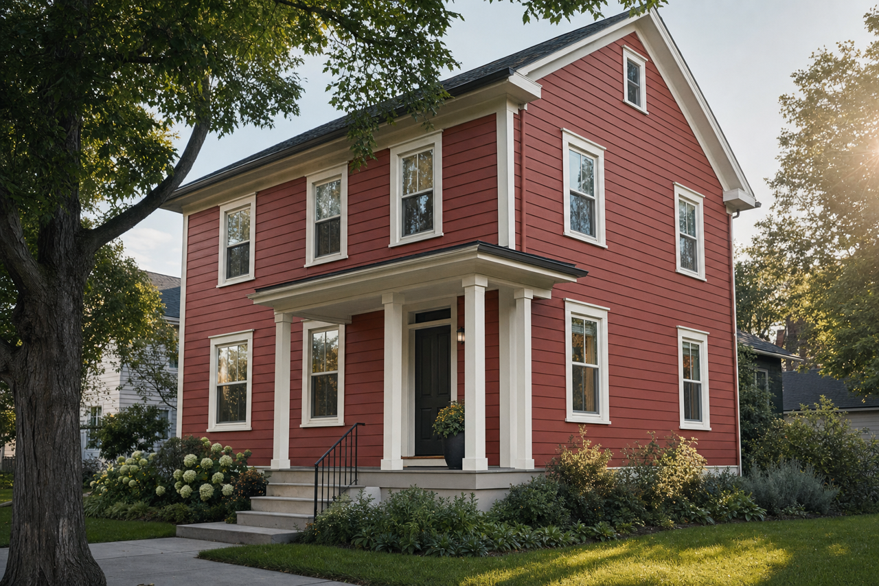Onondaga Clay by Benjamin Moore on exterior