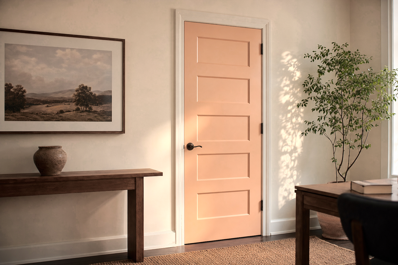 Outer Banks by Benjamin Moore on interior-doors