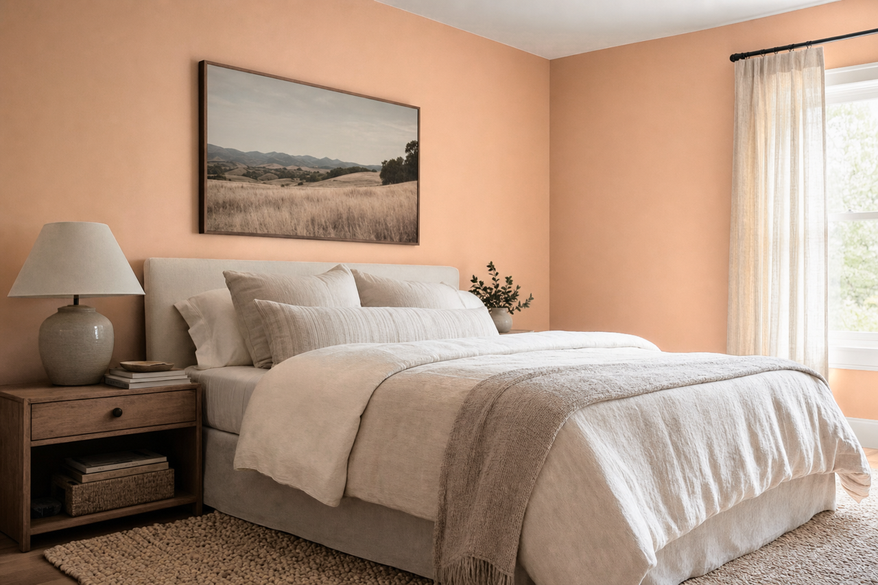 San by Benjamin Moore on interiors