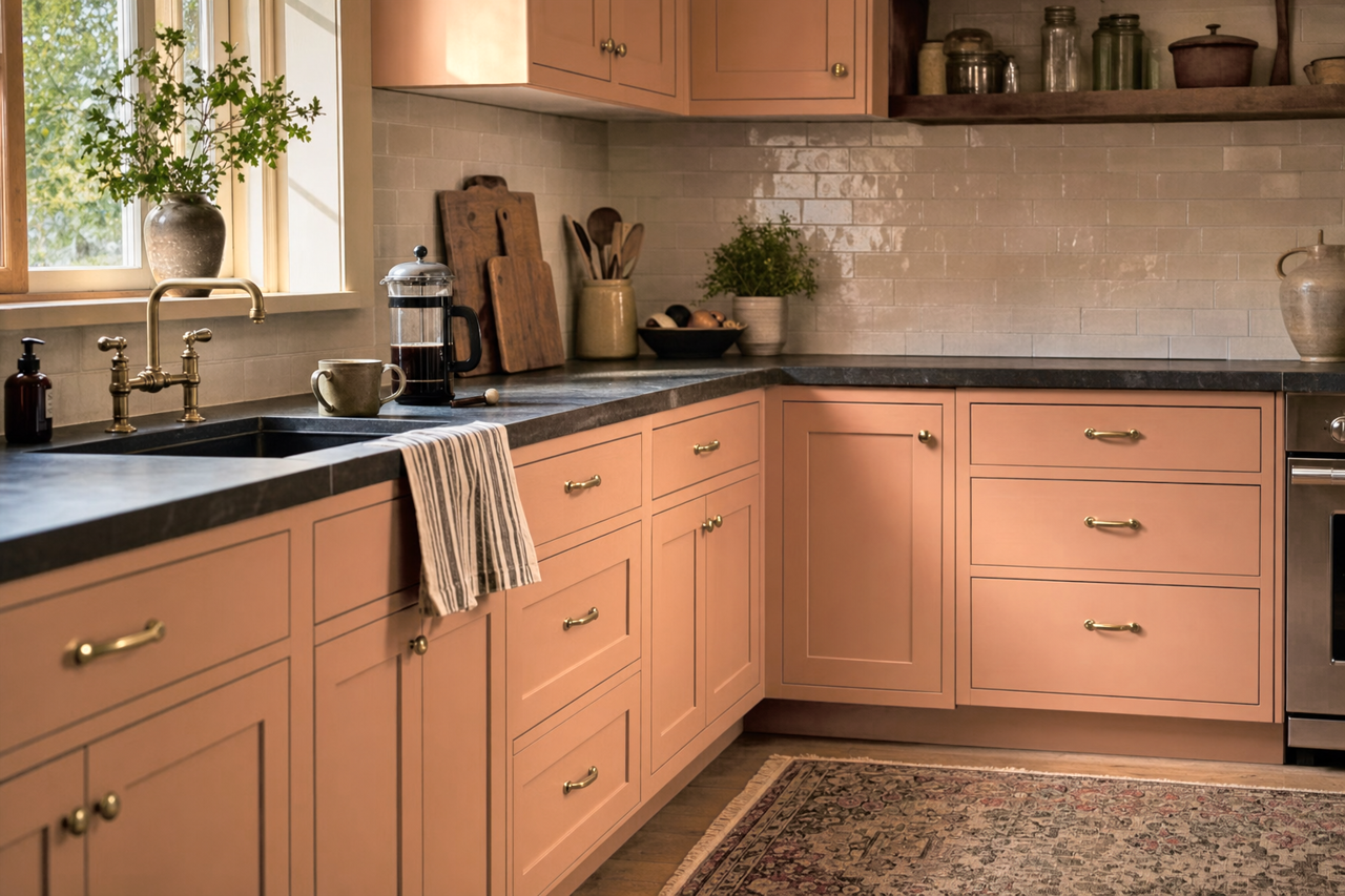 Tuscany by Benjamin Moore on cabinets