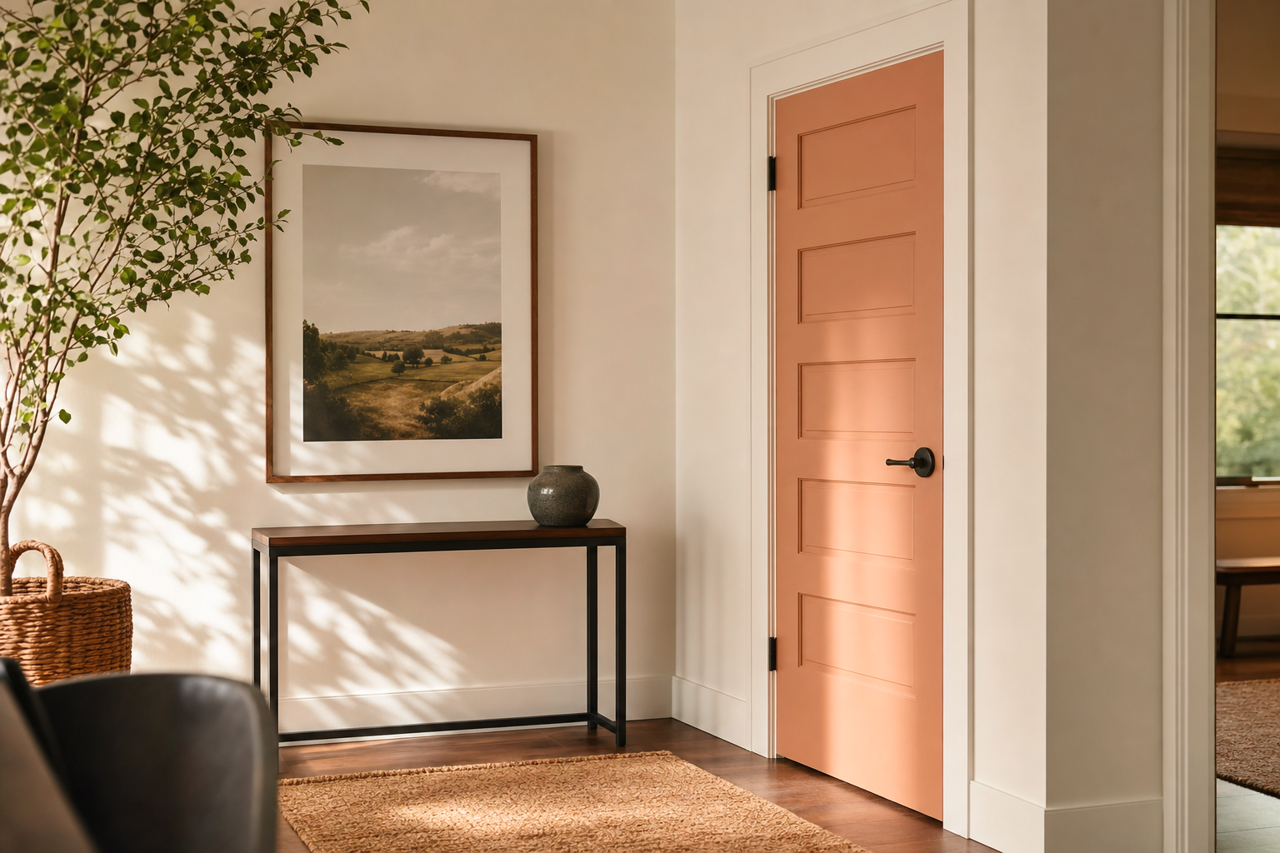 Tuscany by Benjamin Moore on interior-doors