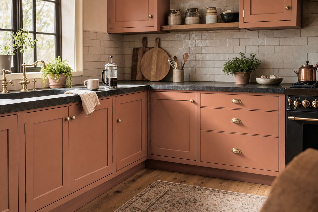 Toasted by Benjamin Moore on cabinets