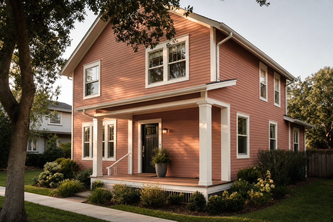 Toasted by Benjamin Moore on exterior