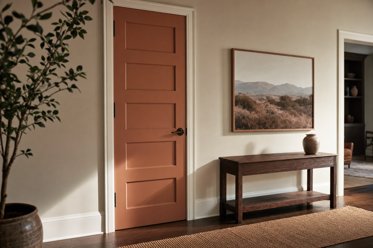 Arizona Canyon by Benjamin Moore on interior-doors