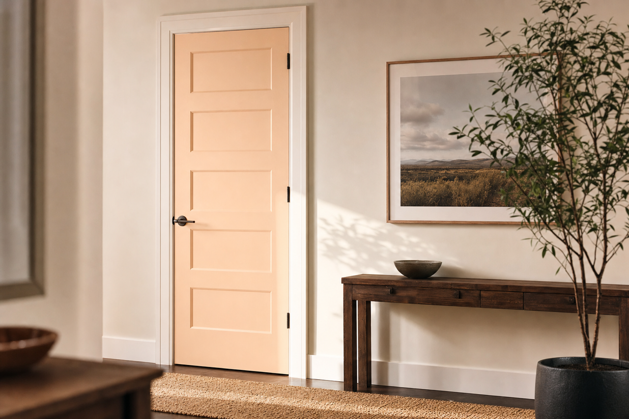 Love by Benjamin Moore on interior-doors