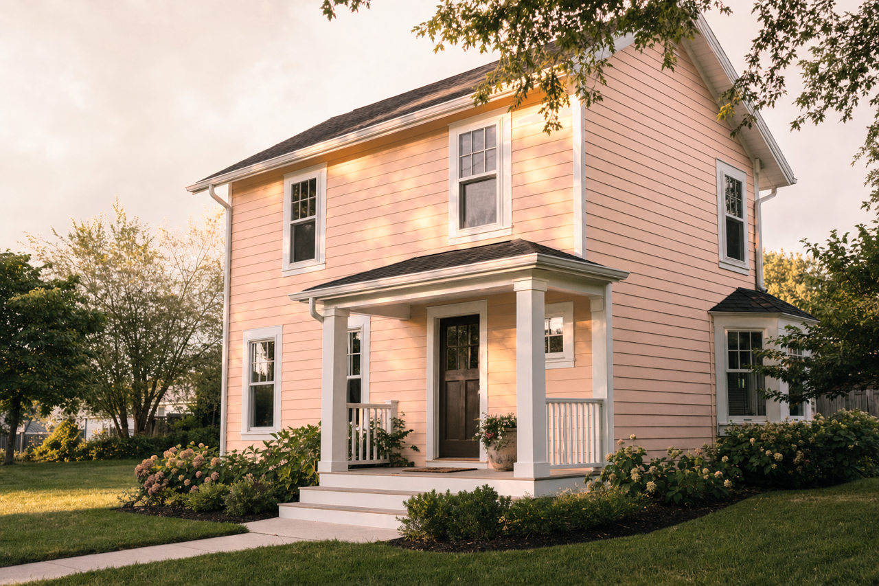 Cinnamon by Benjamin Moore on exterior