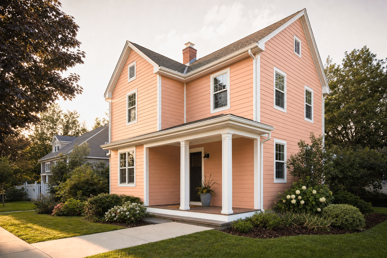 Baker's Dozen by Benjamin Moore on exterior
