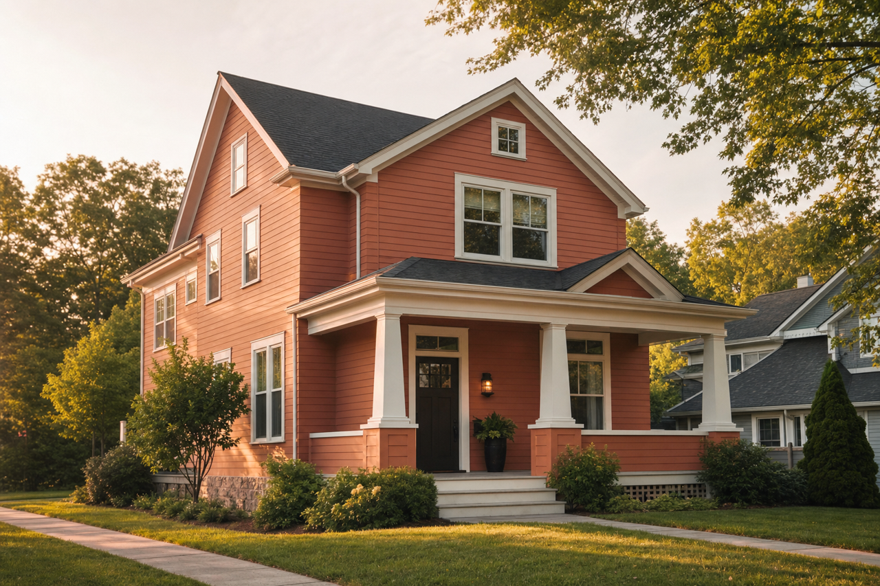 Copper by Benjamin Moore on exterior