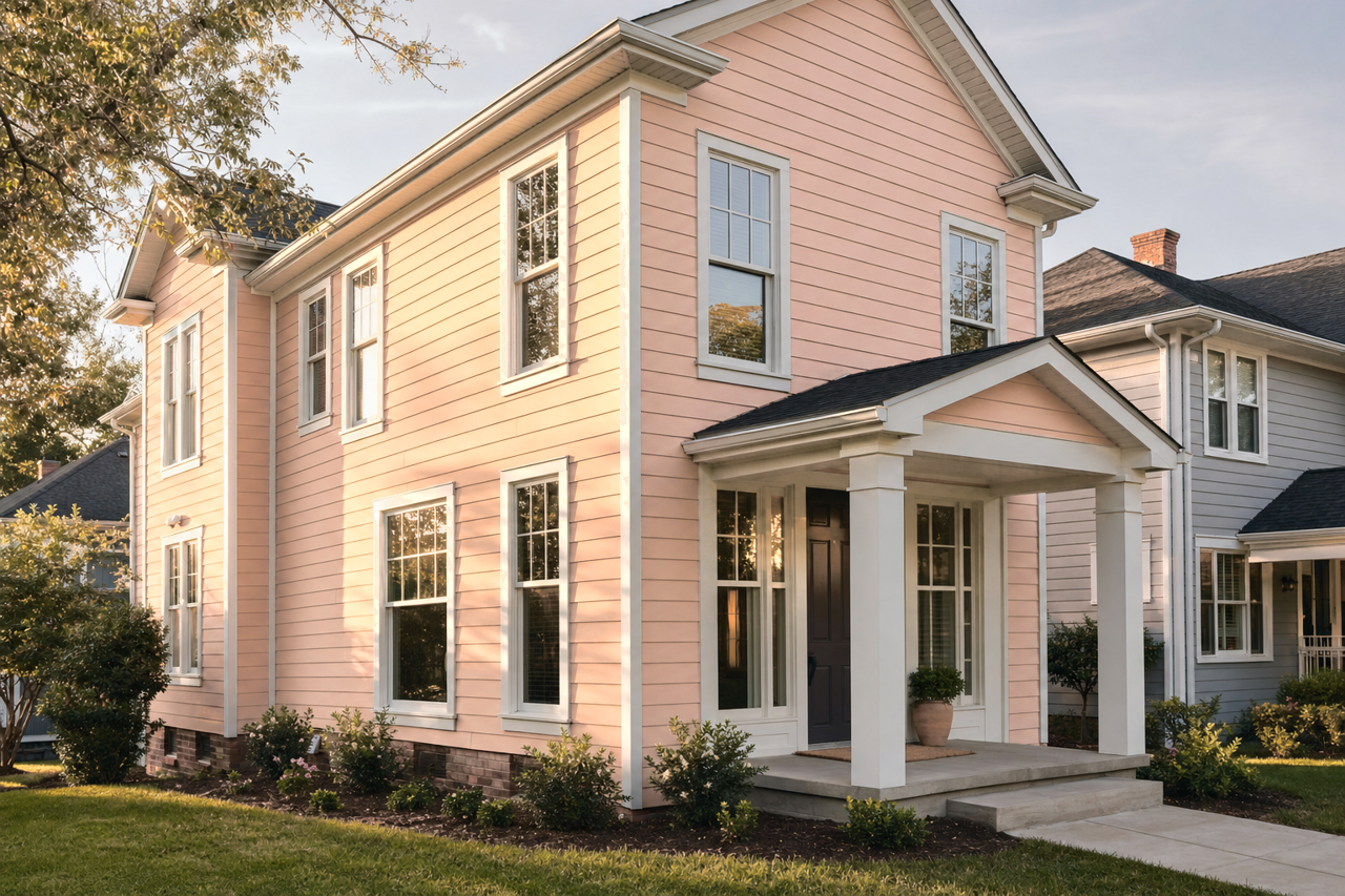 Clementine by Benjamin Moore on exterior