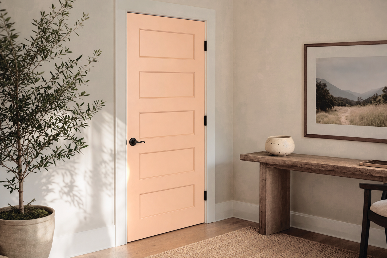Clementine by Benjamin Moore on interior-doors