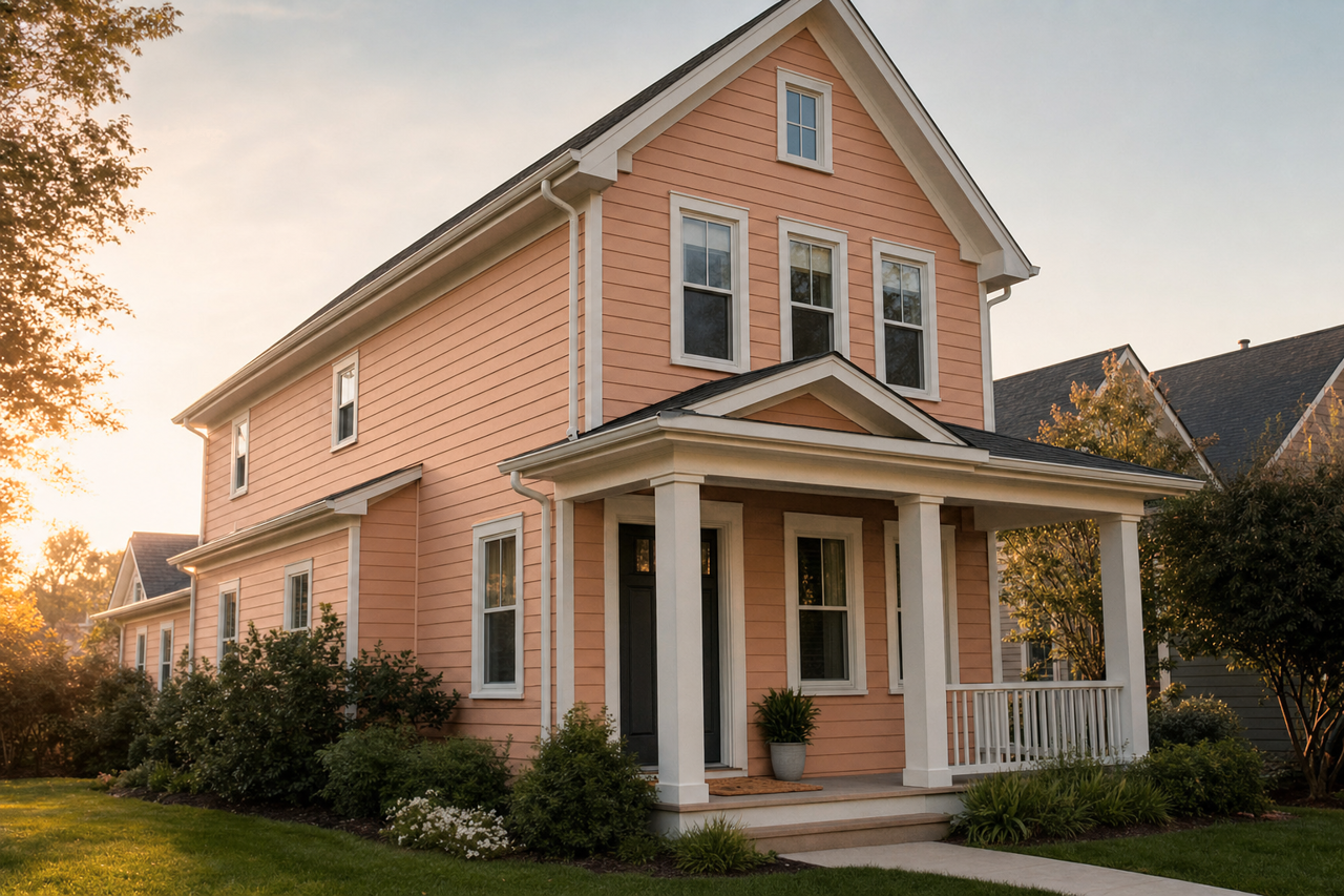Potters Clay by Benjamin Moore on exterior