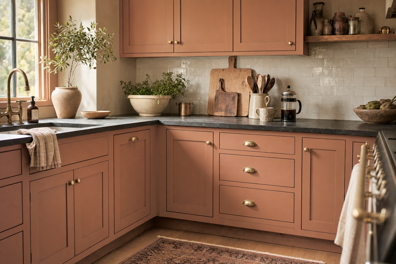 Brentwood by Benjamin Moore on cabinets